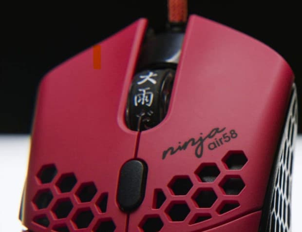 Finalmouse Air58 Ninja in Cherry Blossom Red