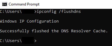 Clearing the DNS Resolver Cache using Command Prompt